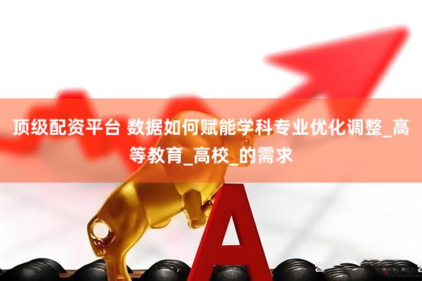 顶级配资平台 数据如何赋能学科专业优化调整_高等教育_高校_的需求